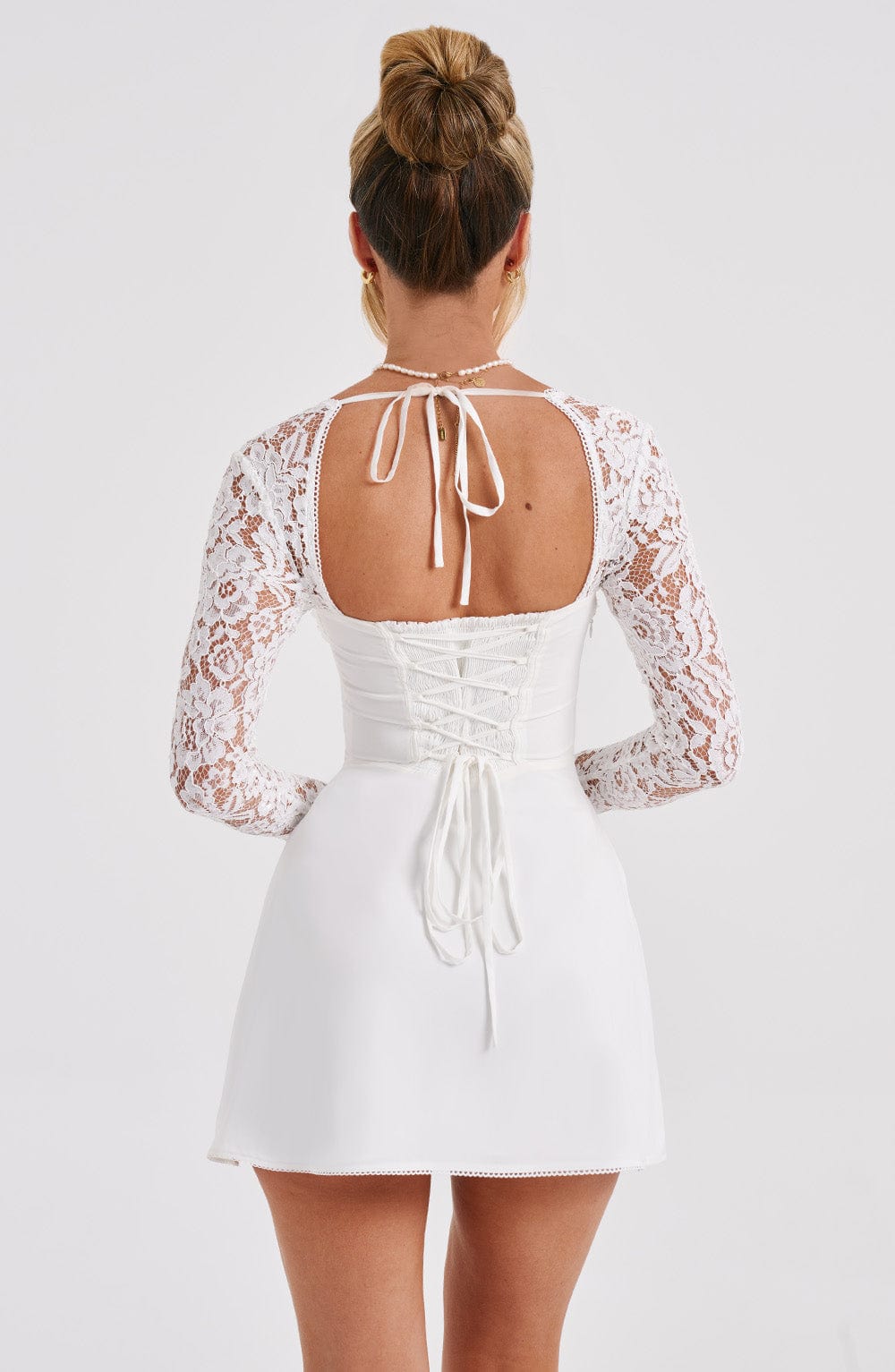 Jacinta Mini Dress - Ivory - Napalia