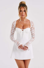 Jacinta Mini Dress - Ivory - Napalia