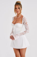 Jacinta Mini Dress - Ivory - Napalia