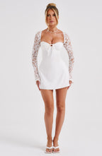 Jacinta Mini Dress - Ivory - Napalia