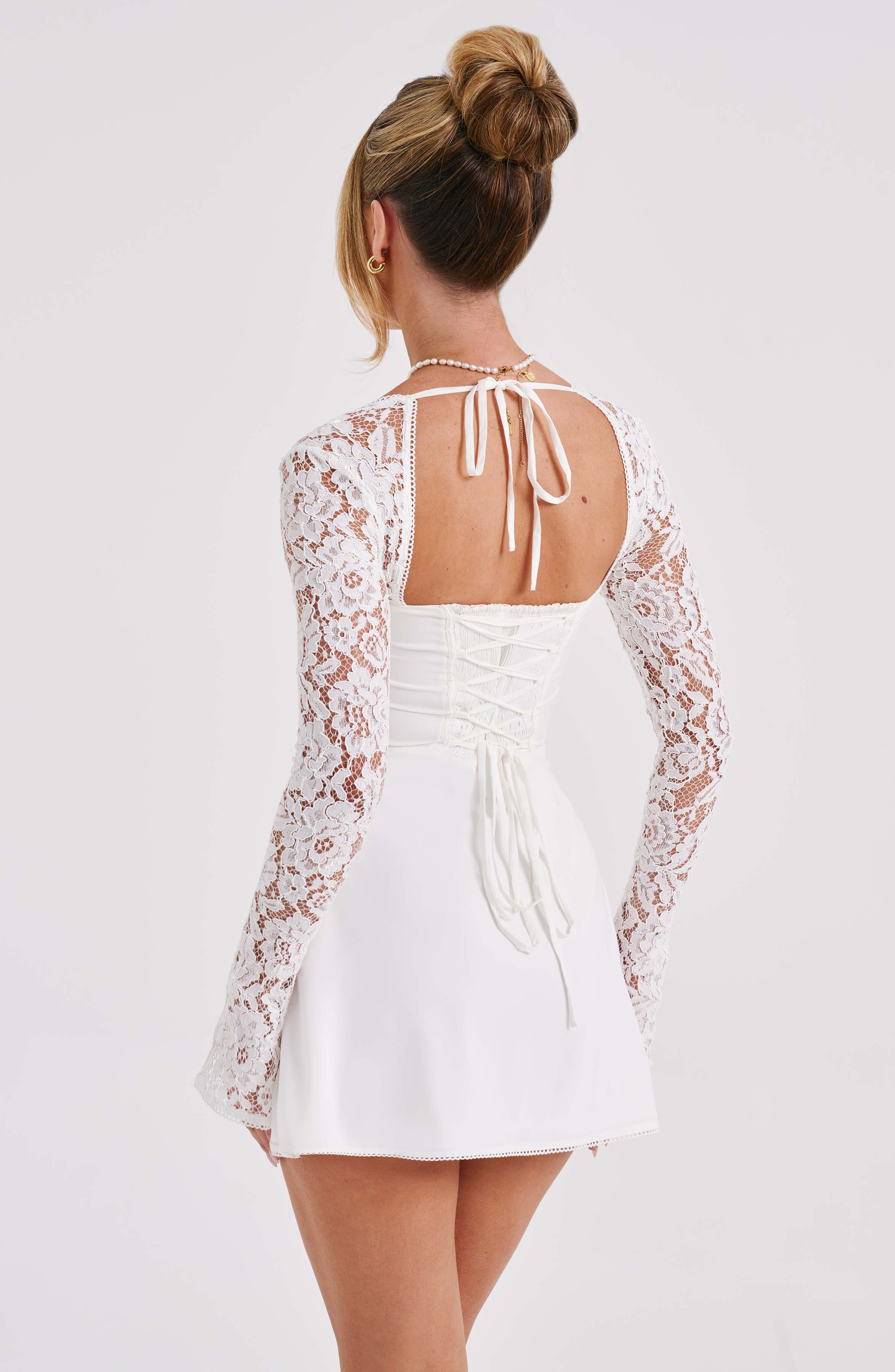 Jacinta Mini Dress - Ivory - Napalia