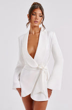 Jalena Mini Dress - Ivory - Napalia