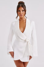 Jalena Mini Dress - Ivory - Napalia