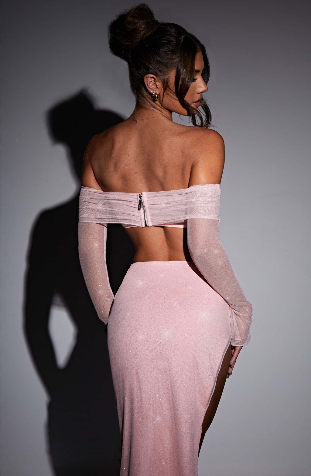 Jana Maxi Skirt - Pink Sparkle - Napalia