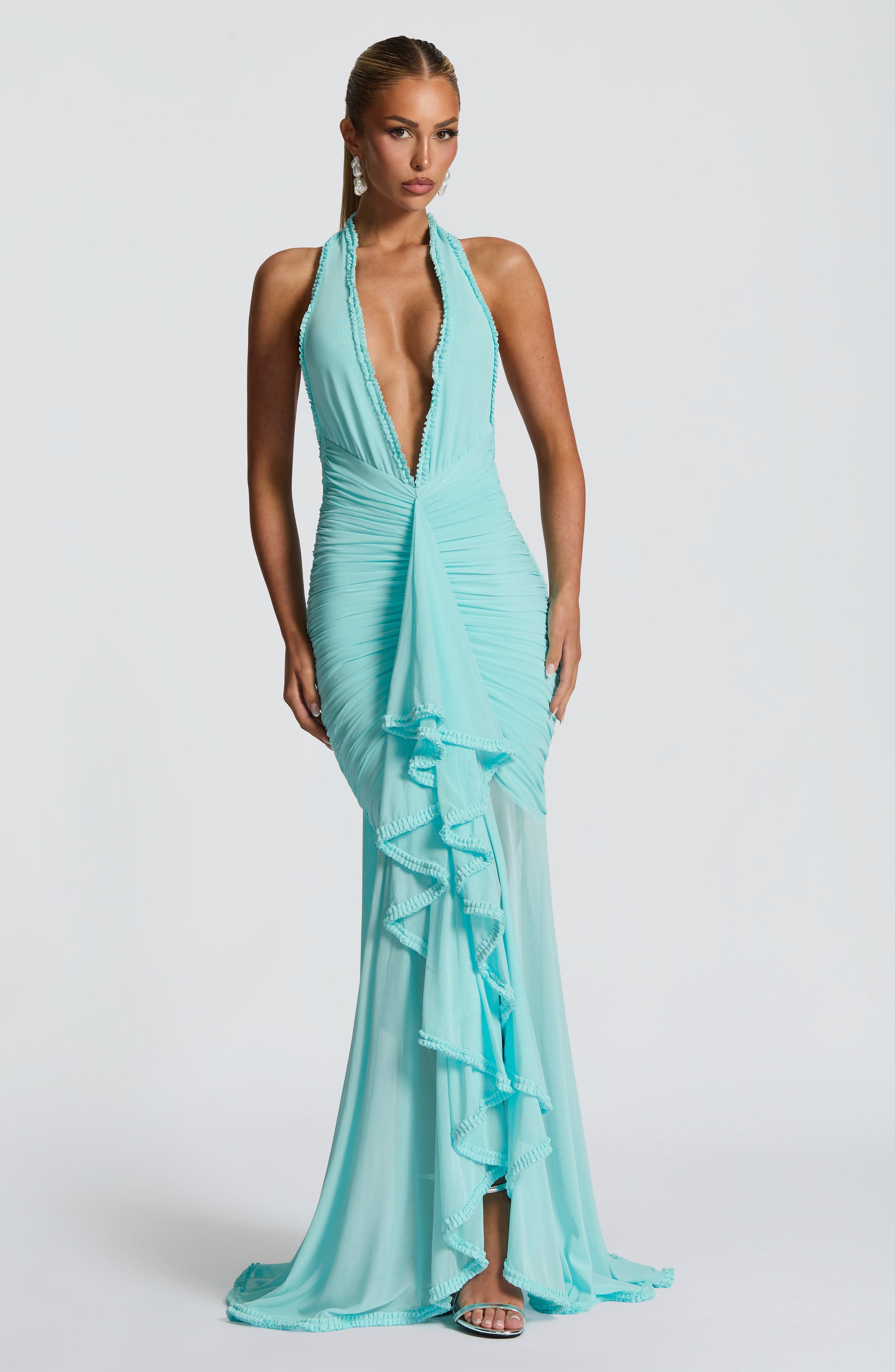 Janessa Maxi Dress - Aqua - Napalia