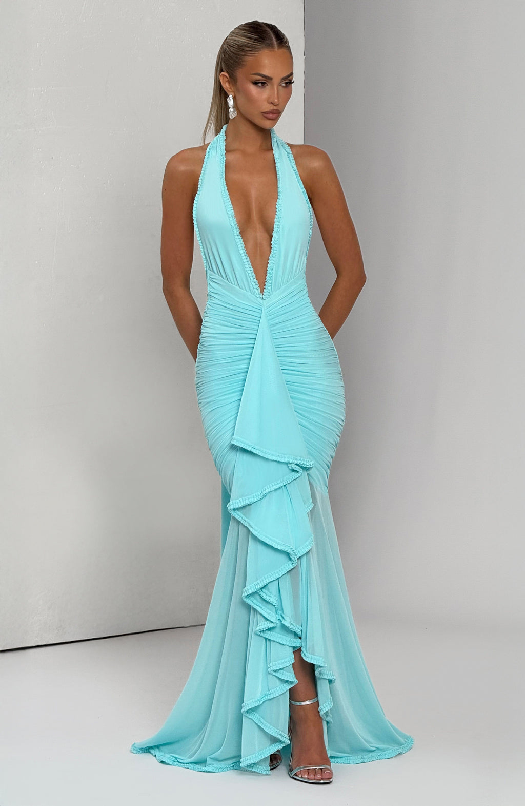Janessa Maxi Dress - Aqua - Napalia