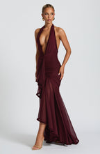 Janessa Maxi Dress - Cherry Lacquer - Napalia