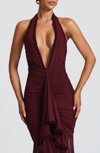 Janessa Maxi Dress - Cherry Lacquer - Napalia