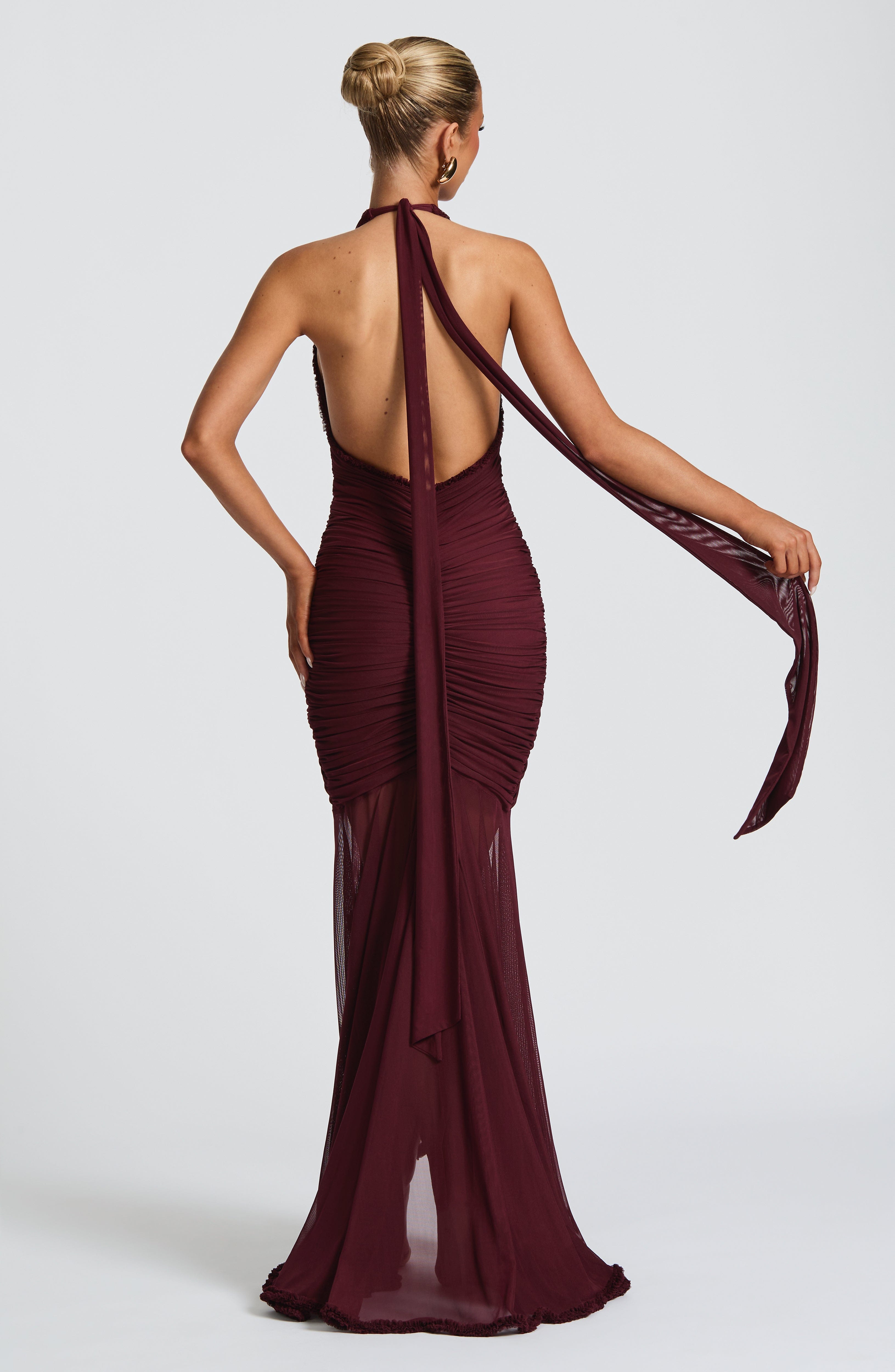 Janessa Maxi Dress - Cherry Lacquer - Napalia
