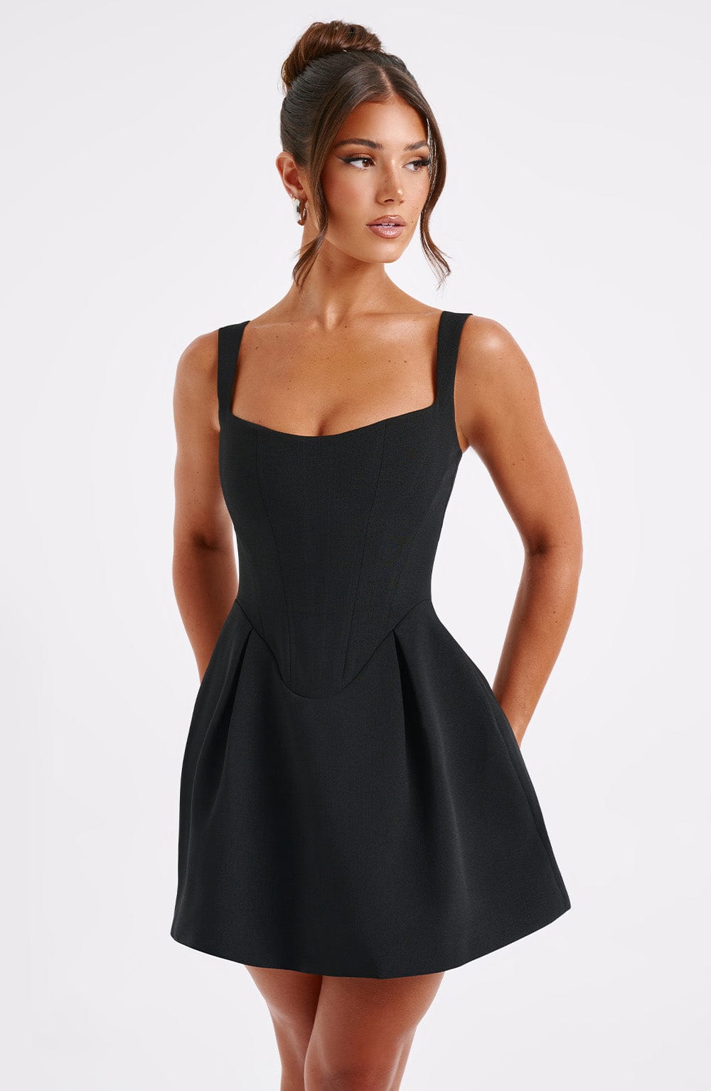 Janiyah Mini Dress - Black - Napalia