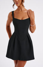 Janiyah Mini Dress - Black - Napalia