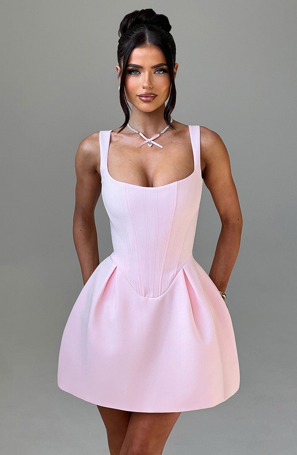 Janiyah Mini Dress - Blush - Napalia