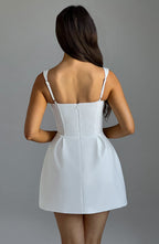 Janiyah Mini Dress - Ivory - Napalia