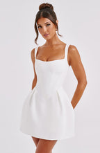 Janiyah Mini Dress - Ivory - Napalia