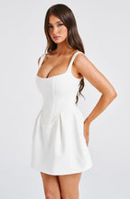 Janiyah Mini Dress - Ivory - Napalia