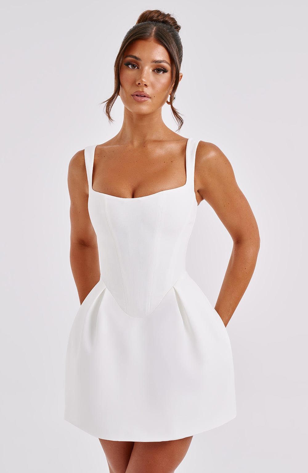 Janiyah Mini Dress - Ivory - Napalia
