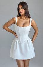 Janiyah Mini Dress - Ivory - Napalia