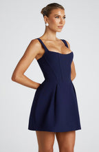 Janiyah Mini Dress - Navy - Napalia