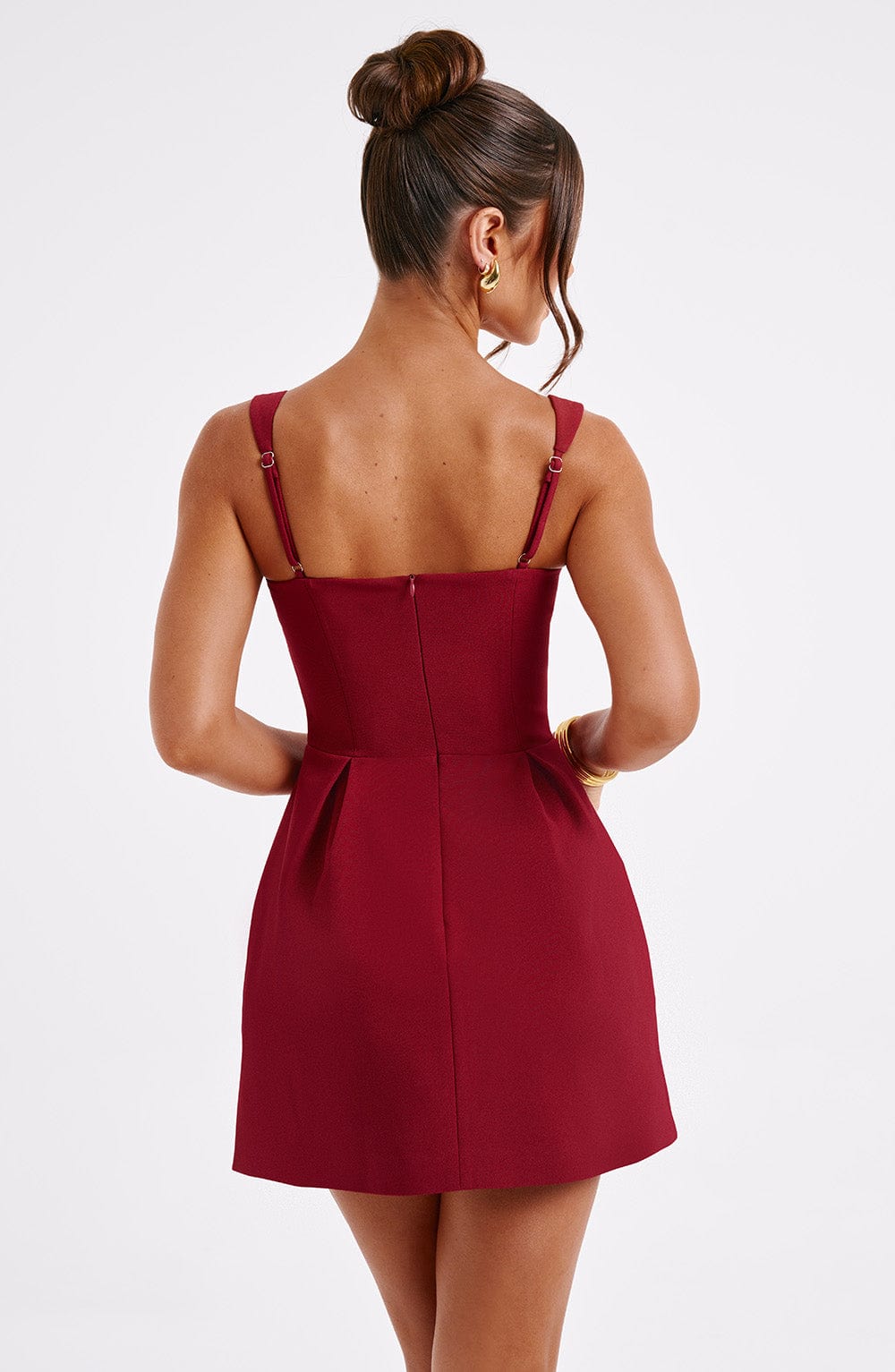 Janiyah Mini Dress - Wine - Napalia