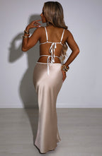 Jasmyn Maxi Skirt - Champagne - Napalia