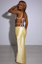 Jasmyn Maxi Skirt - Lemon - Napalia