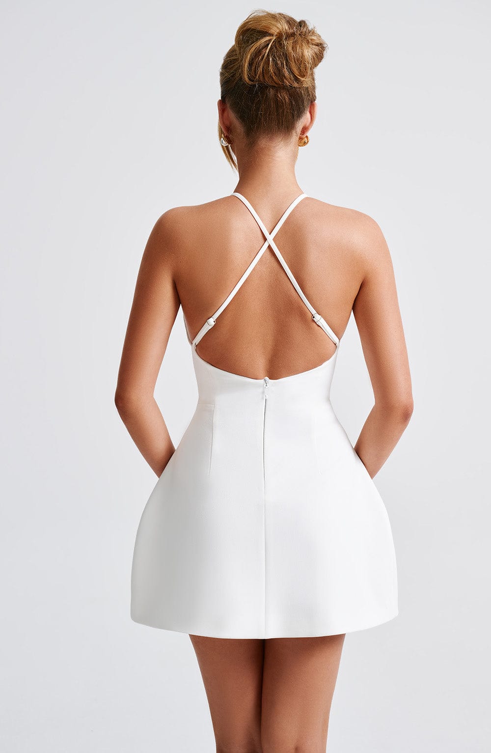 Jayne Mini Dress - Ivory - Napalia
