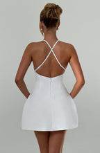 Jayne Mini Dress - Ivory - Napalia