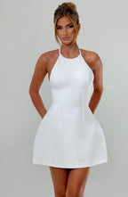 Jayne Mini Dress - Ivory - Napalia