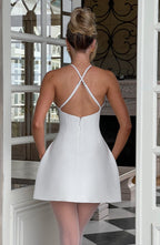 Jayne Mini Dress - Ivory - Napalia