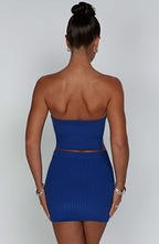 Jaz Mini Skirt - Blue - Napalia