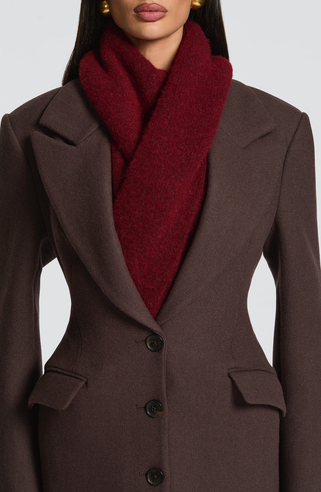 Jeanie Scarf - Burgundy - Napalia