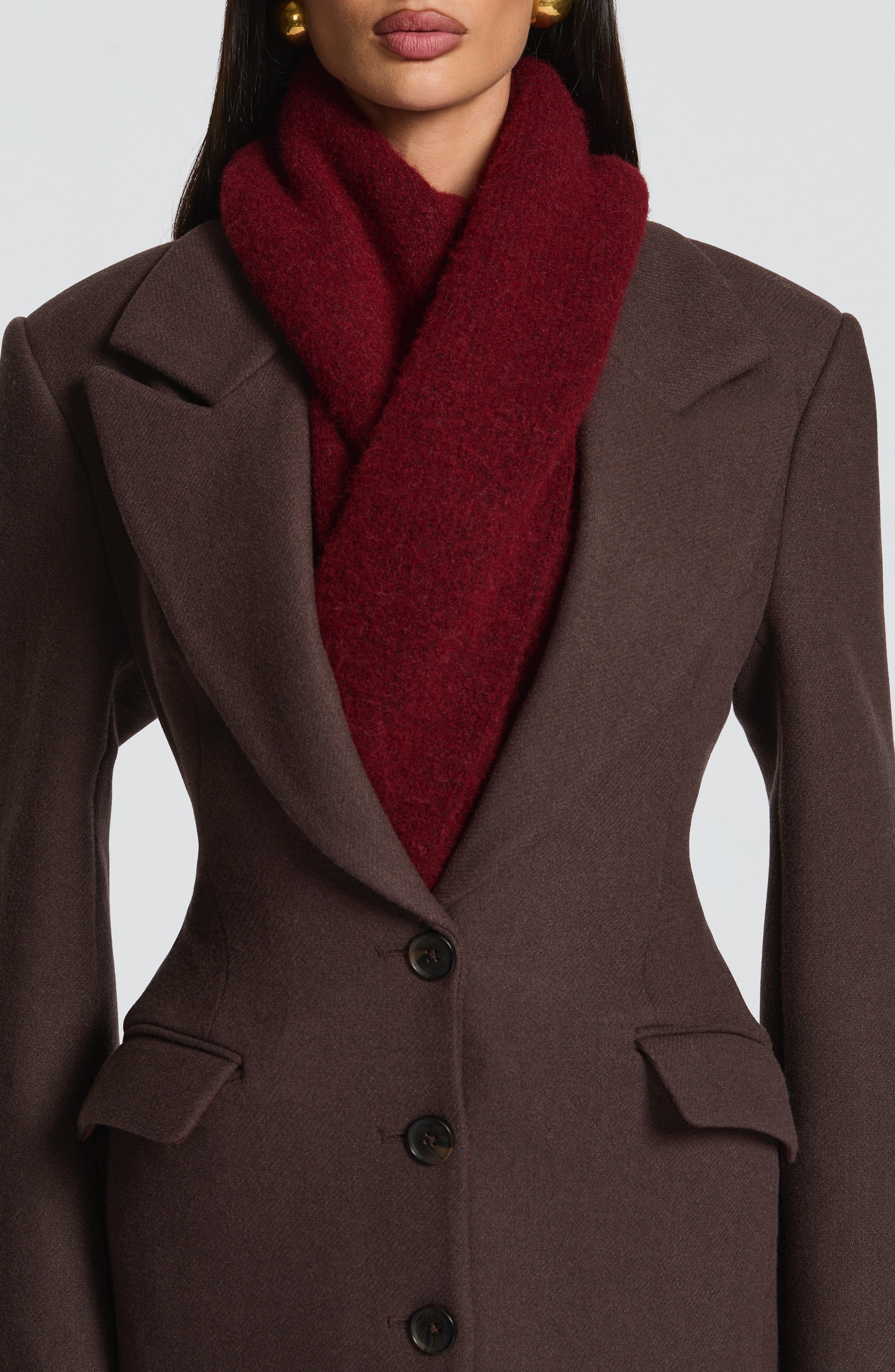 Jeanie Scarf - Burgundy - Napalia