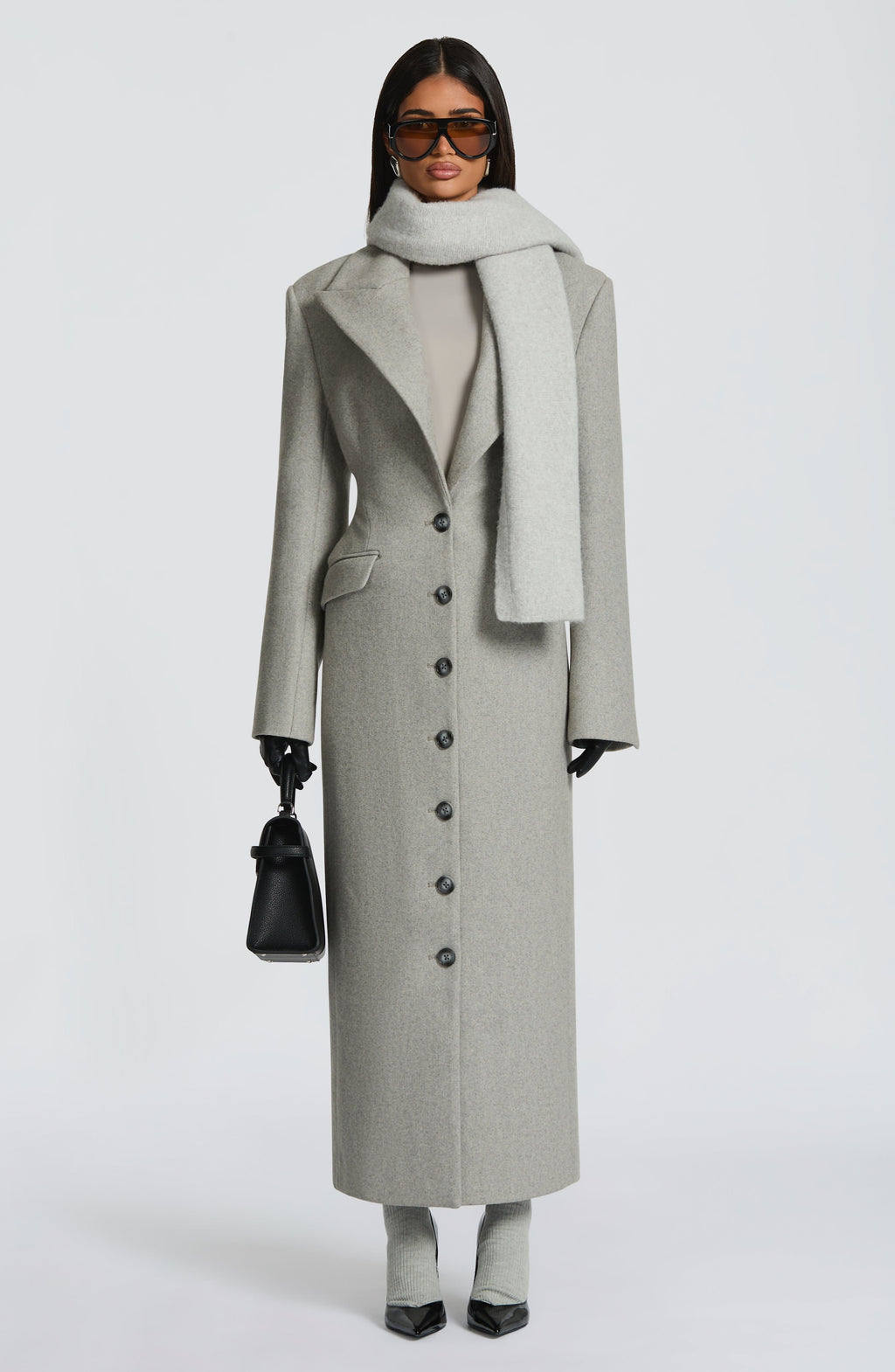Jeanie Scarf - Light Grey - Napalia