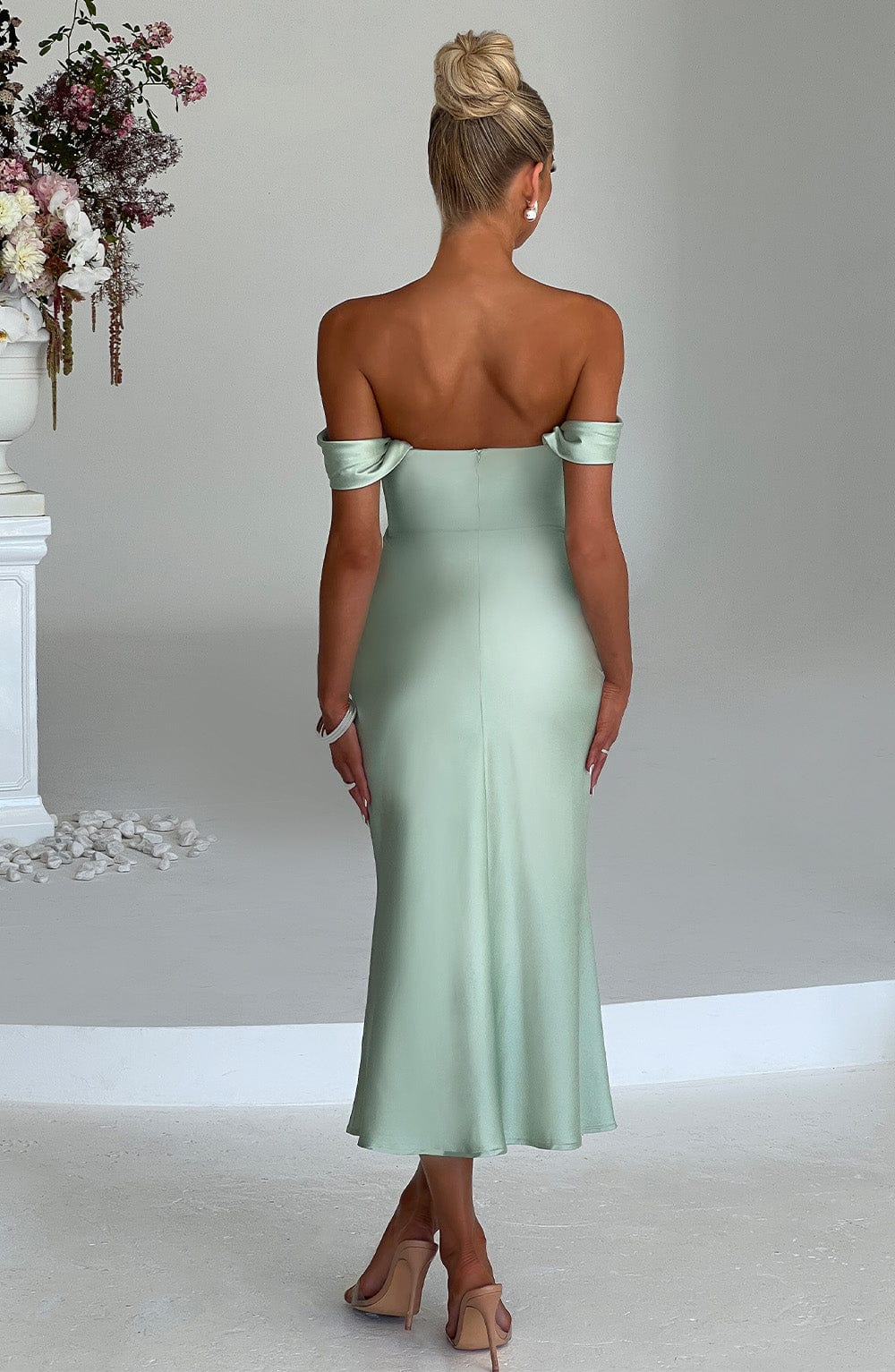 Jennifer Midi Dress - Mint - Napalia