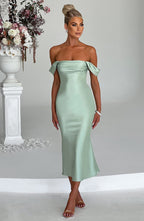 Jennifer Midi Dress - Mint - Napalia