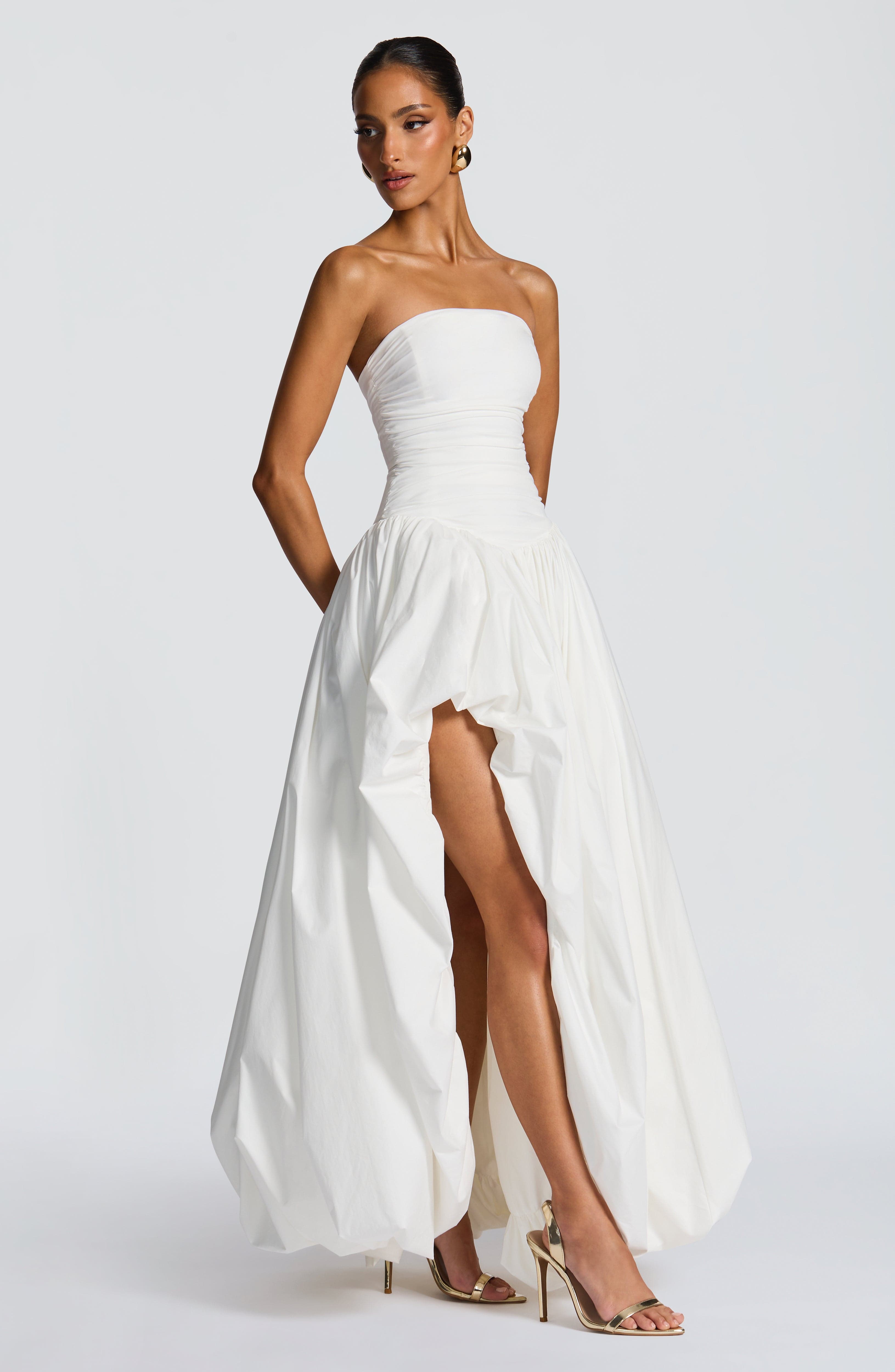 Jillian Maxi Dress - Ivory - Napalia