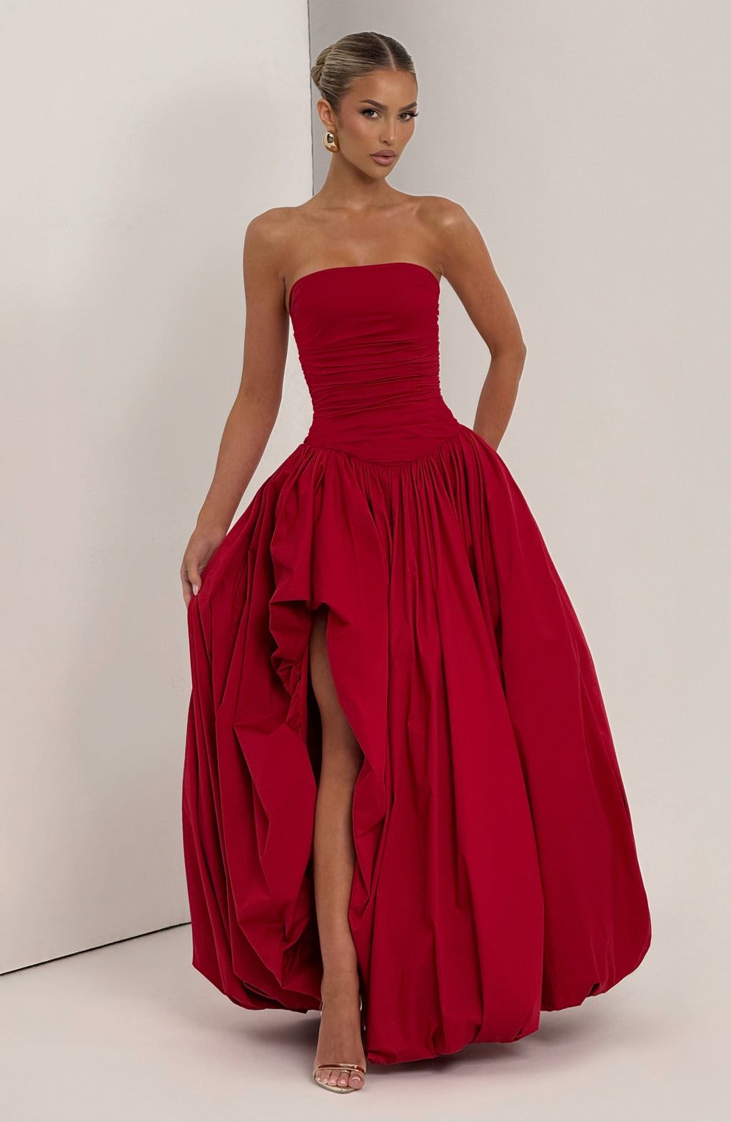 Jillian Maxi Dress - Red - Napalia