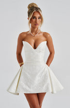 Joan Playsuit - Ivory - Napalia