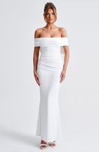 Joanna Maxi Dress - Ivory - Napalia