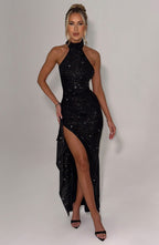 Joelle Maxi Dress - Black Sparkle - Napalia