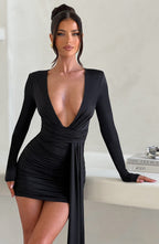 Jolene Mini Dress - Black - Napalia