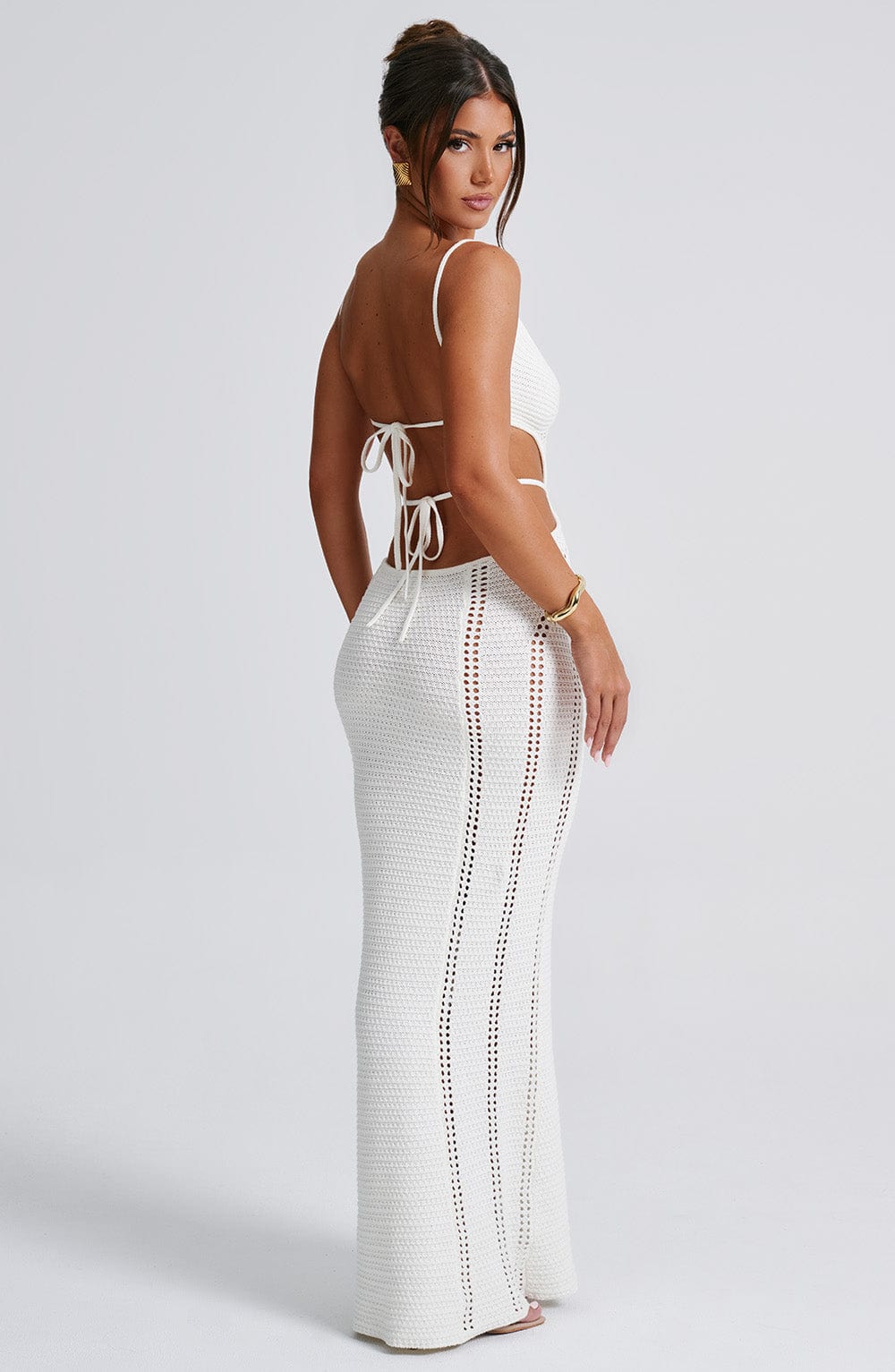 Josefina Maxi Dress - White - Napalia