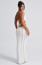 Josefina Maxi Dress - White - Napalia