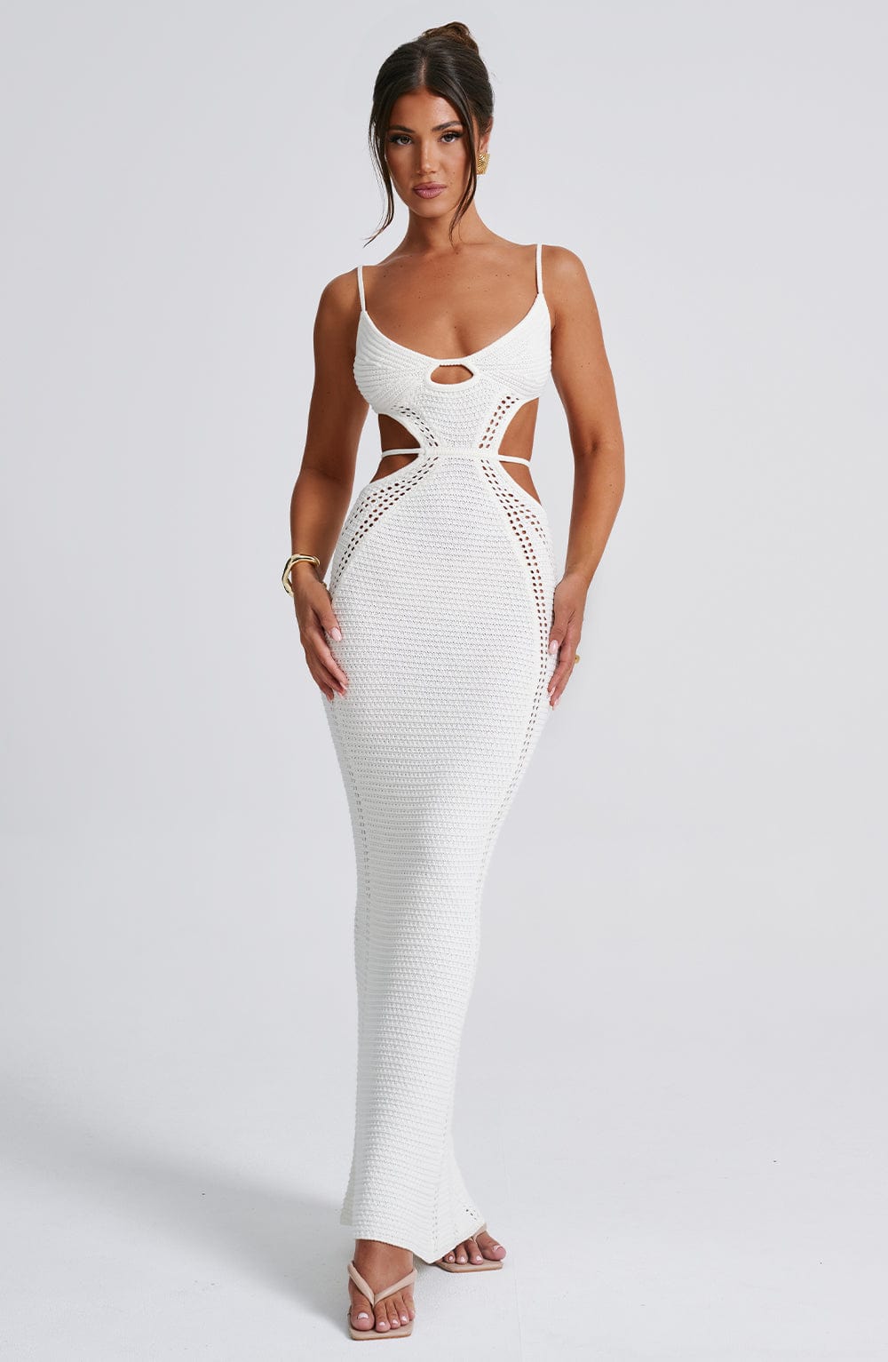Josefina Maxi Dress - White - Napalia