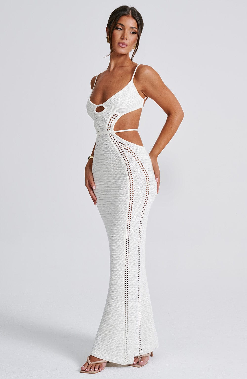 Josefina Maxi Dress - White - Napalia