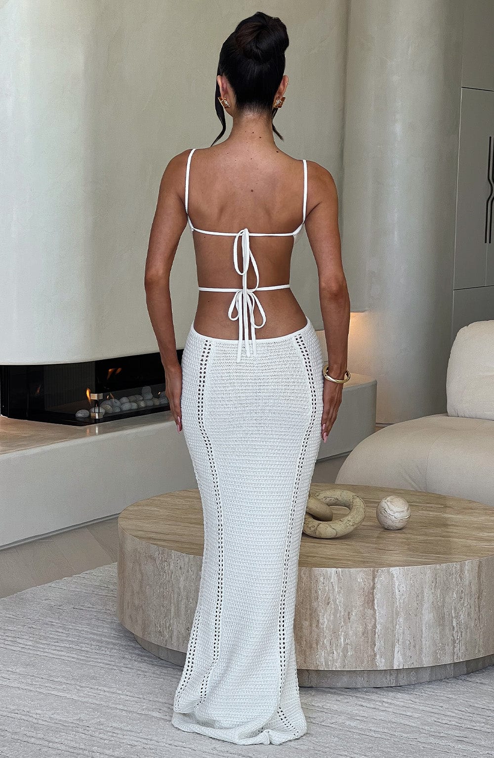 Josefina Maxi Dress - White - Napalia