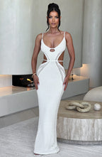 Josefina Maxi Dress - White - Napalia
