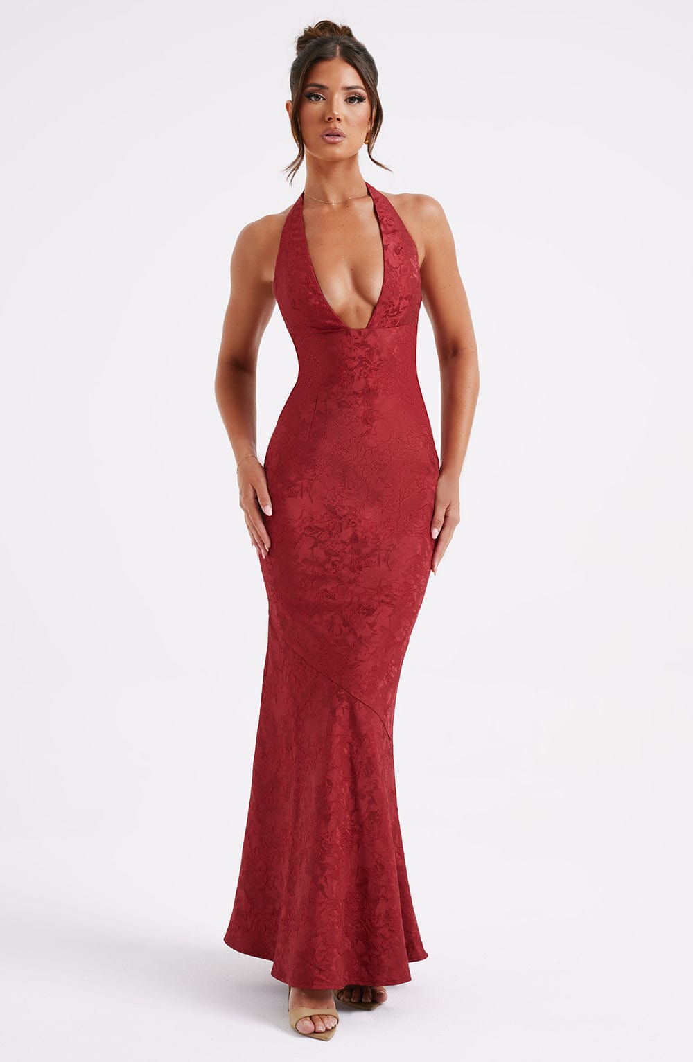 Josephine Maxi Dress - Red - Napalia