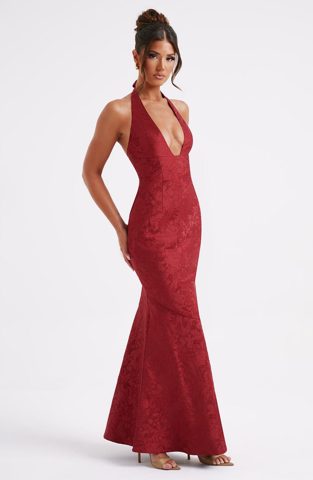 Josephine Maxi Dress - Red - Napalia