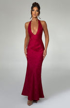 Josephine Maxi Dress - Red - Napalia